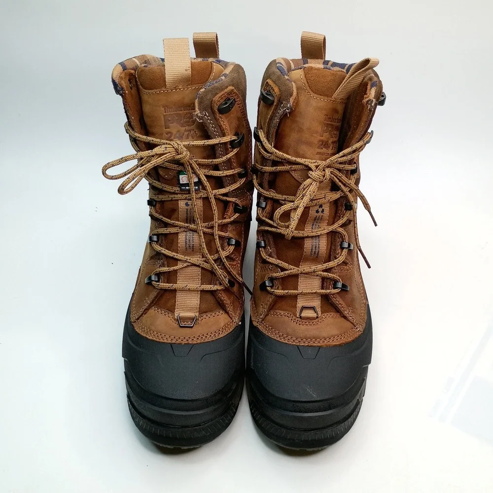 Timberland PRO 24/7+ Work Boots Men Size 6.5 Brown Waterproof Composite Toe